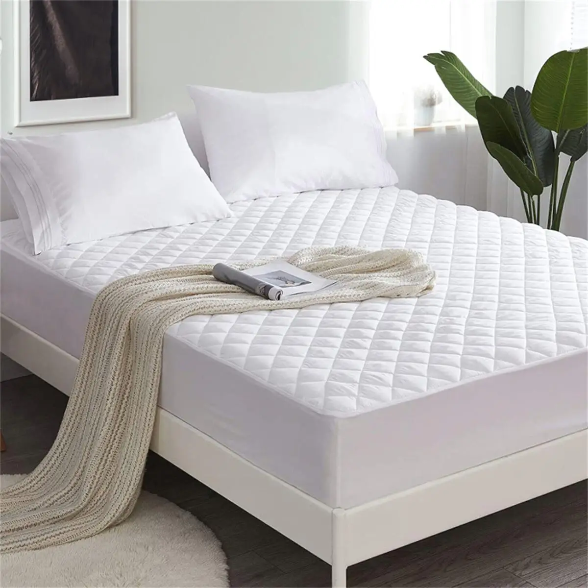 78x80 Heated Mattress Pad with Dual Controllers-Cozy & Adjustable Temperature Comfort