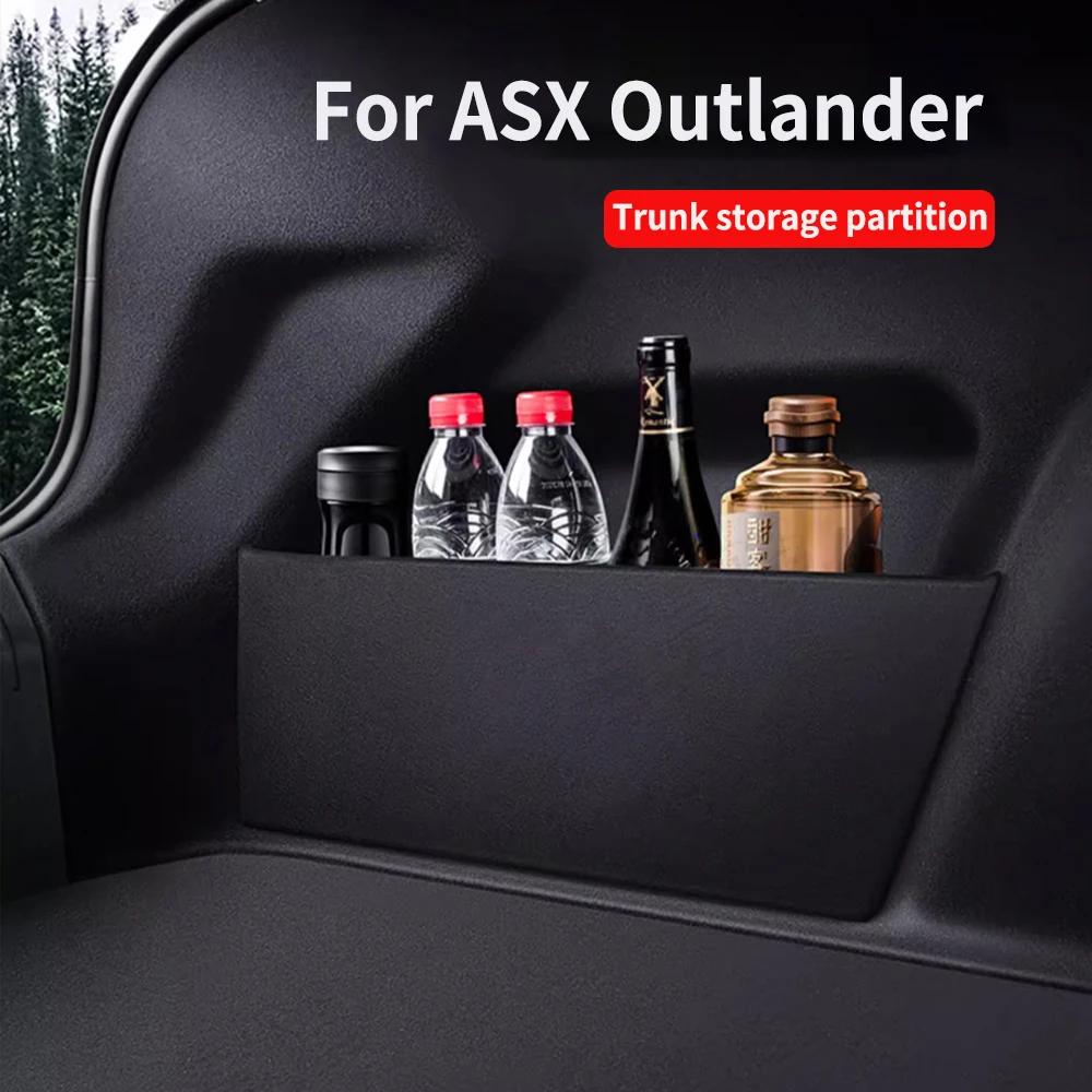 Suitable For Mitsubishi ASX Outlander 2013- Leling Trunk Partition Interior Decoration Car Supplies Storage and Storage Box