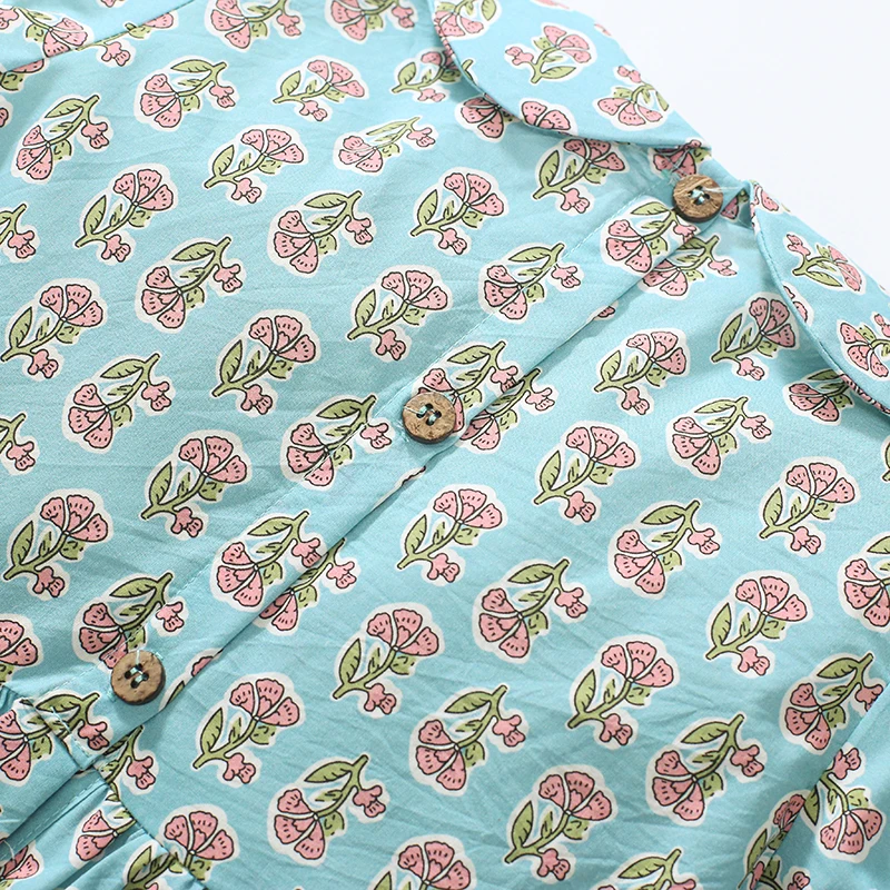 Kids Clothes 2025 Summer Dress Baby Girls Cartoon Flowers Holiday Dresses Children's Clothing Vestidos Cotton