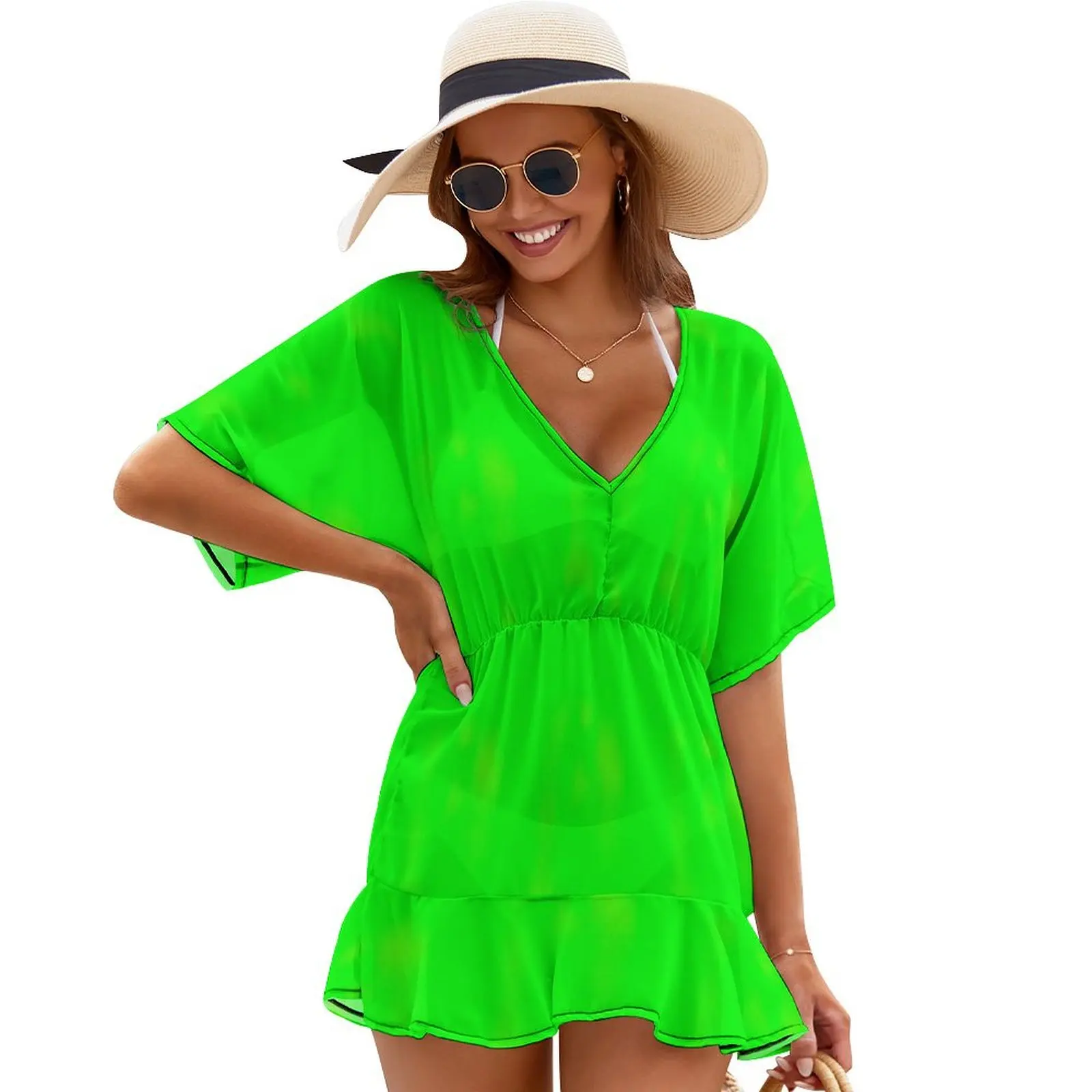 

neon lime green Cover Ups Woman dresses women clothing 2024 new arrivals sensual sexy dress for women cocktail dresses