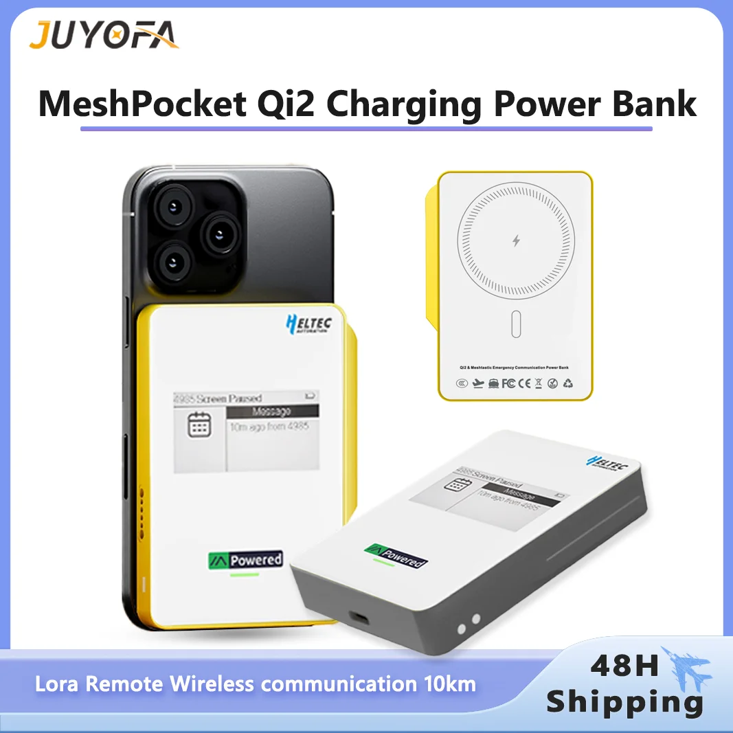 MeshPocket Verpakt LoRa Off-grid Coms En Qi2 Draadloos Opladen In Een Compacte Powerbank.1033880.0 MeshPocket Verpakt LoRa Off-grid Coms En Qi2 Draadloos Opladen In Een Compacte Powerbank.1033880.0