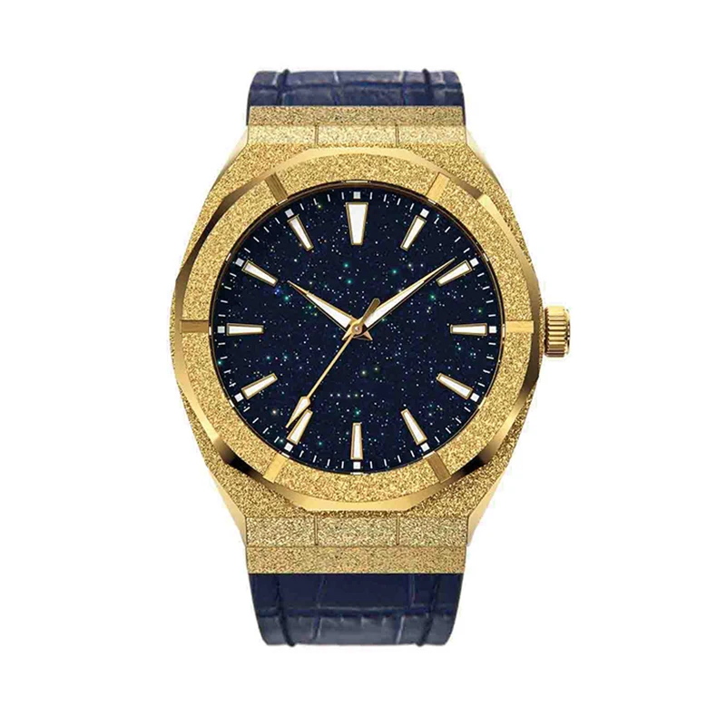 Ready To Ship All Stainless Steel Japan Movement 5ATM Waterproof Star Dust Wristwatch