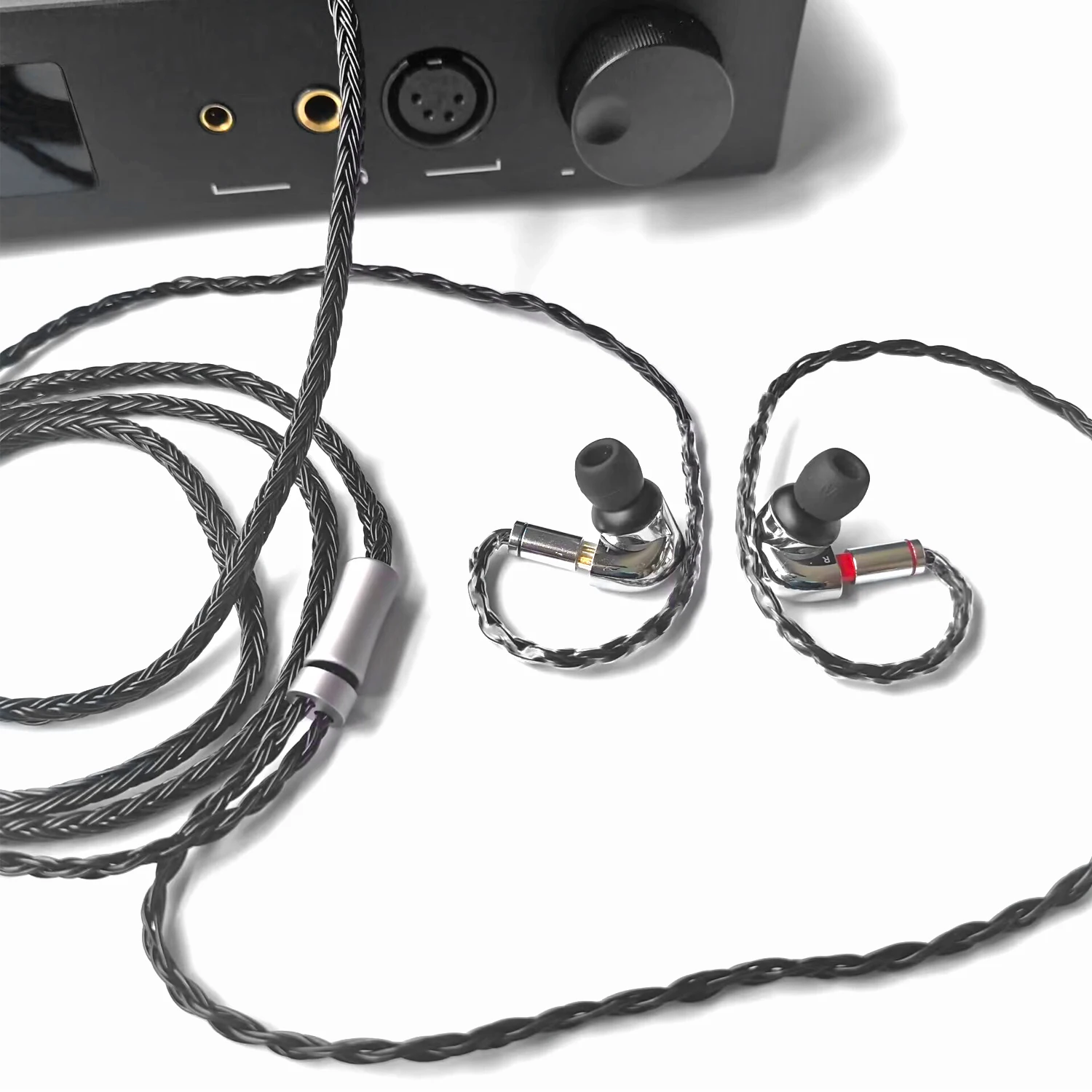 IEM Cable 16 Core Silver Plated Earphone Upgraded Cords 0.78 2Pin 3.5mm Standard 4.4mm Balanced 1.5m in Ear Monitor Cable