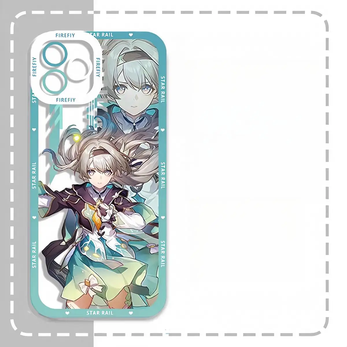Shockproof TPU Raiden Firefly Phone Case for Honkai Star Rail Fans