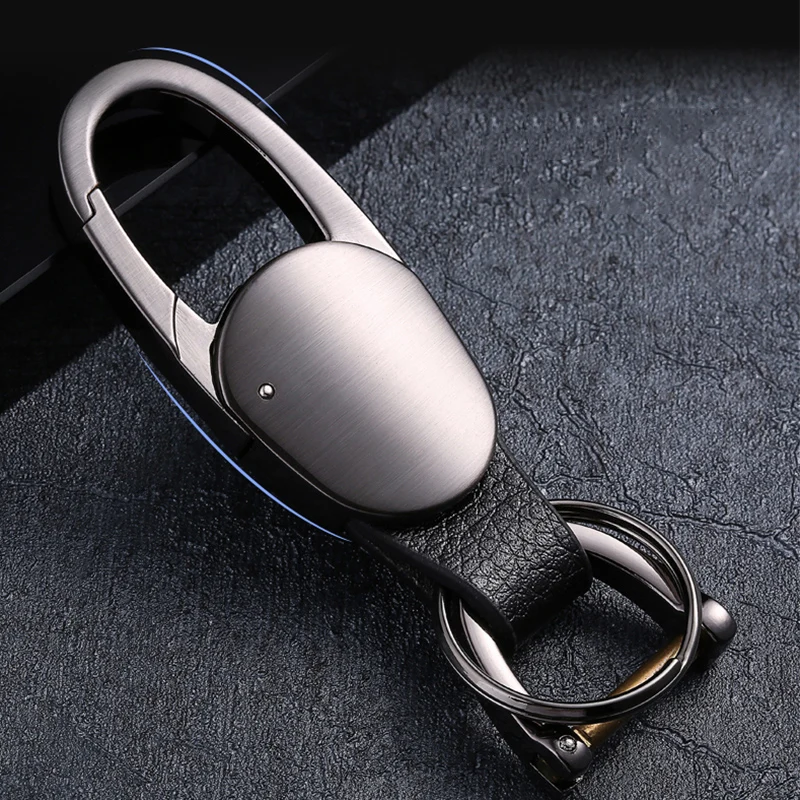 Elegant Luxury Leather Car Keychain – Unisex, Made In Italy, 6 Colors Available - View #2