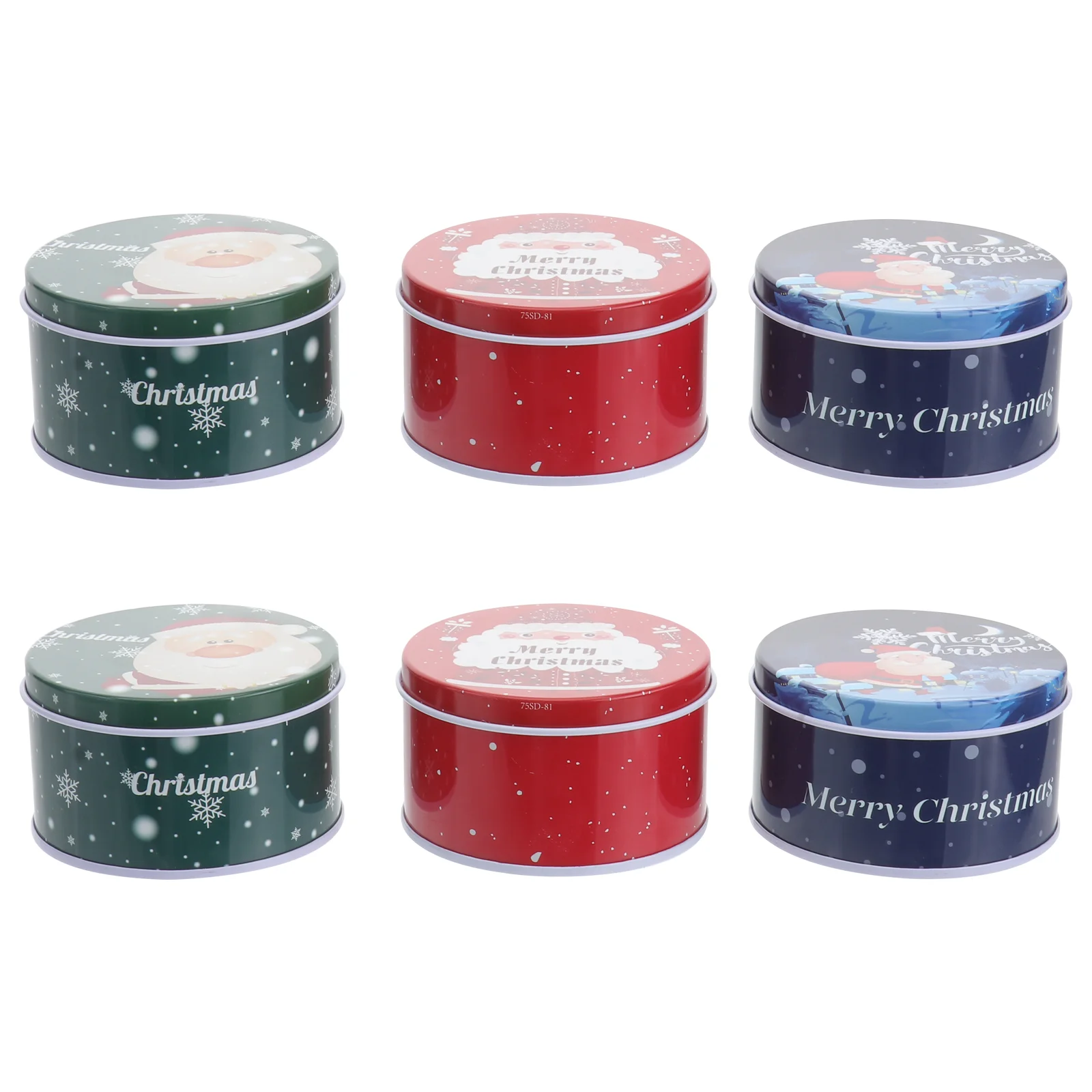 

6 шт. коробки для доставки, картонные подарки, рождественские пакеты, металлические конфеты, детская жесть