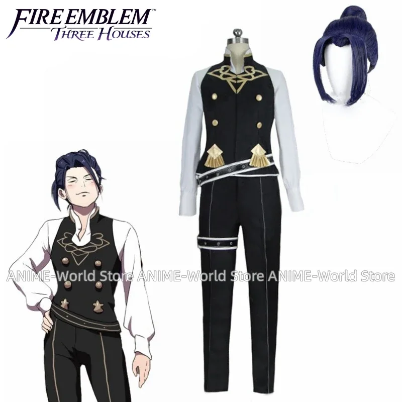 Game Fire Emblem: Three Houses Felix Cos Uniform Halloween Suit Cosplay Costume Parrucca Su Misura Di Qualsiasi Dimensione