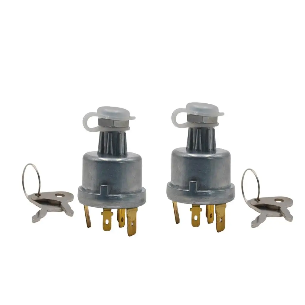 

Qty 2 Tractor Starter Ignition Switch Set for LUCAS 35670 128SA - 4 Position