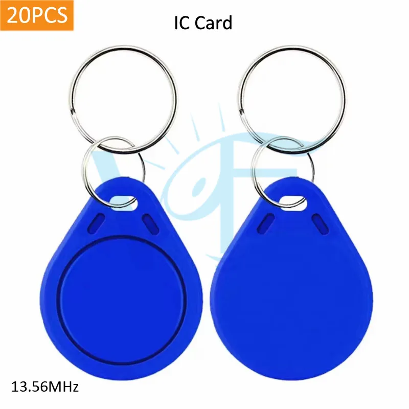 13.56MHz IC M1 Keyfobs Tags Access Control Key Finder Card Token Attendance Management Keychain Non-copy Fast Unlock 20PCS/Lot
