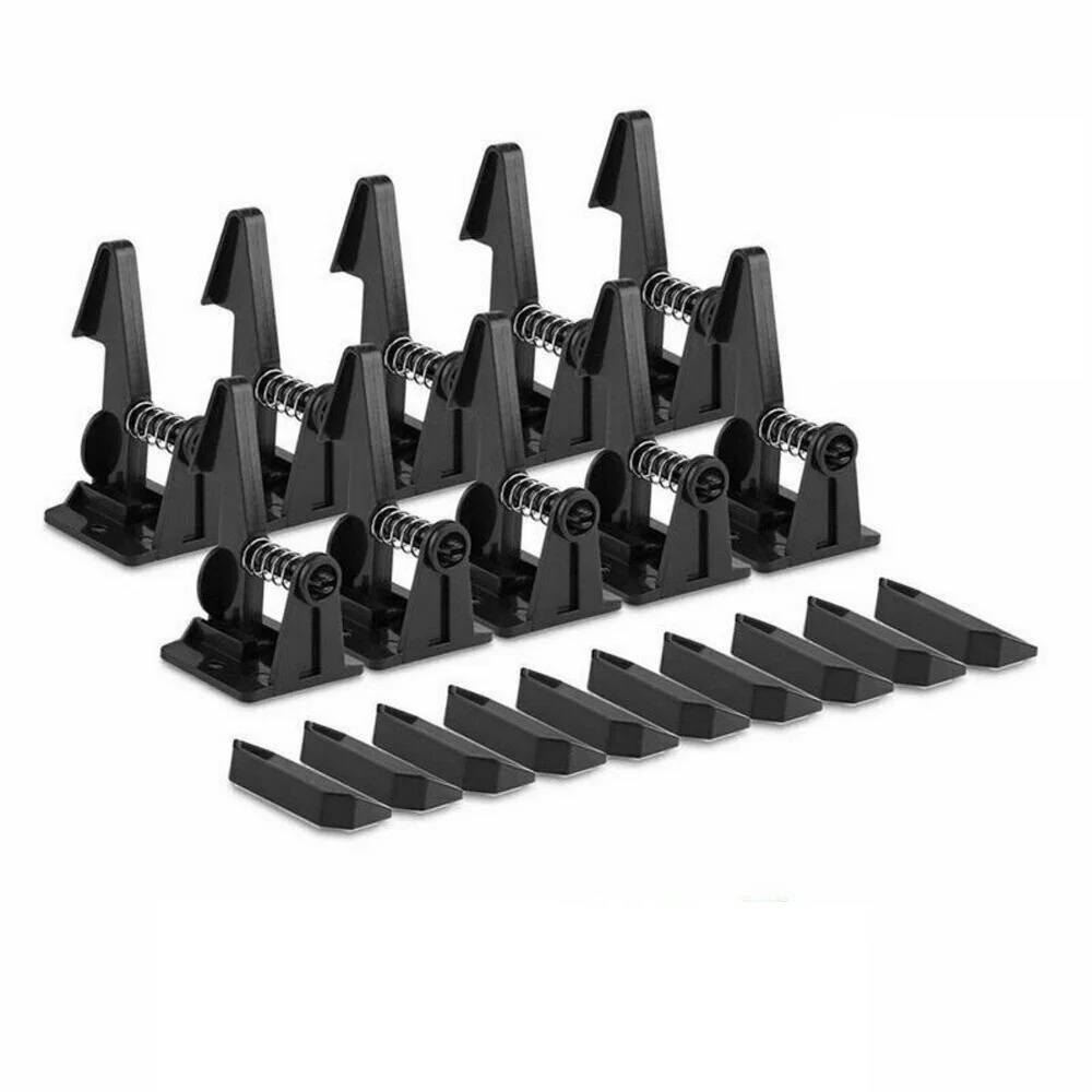 10pcs 안전 보이지 않는 보안 서랍 잠금 펀치 없음 어린이 보호 찬장 캐비닛 도어 서랍 안전 잠금 장치