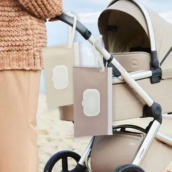 Dispenser Portatile per Salviette per Bambini, Contenitore Ricaricabile e Riutilizzabile per Salviette, Ideale per Viaggi