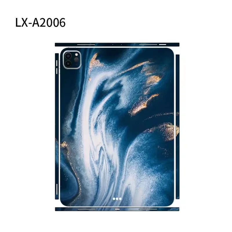For iPad Pro 2021 2020 2018 12.9 11 3M Back Film Cover Ink Painting Decal Skin  for iPad Air 4 Case Protector Stickers