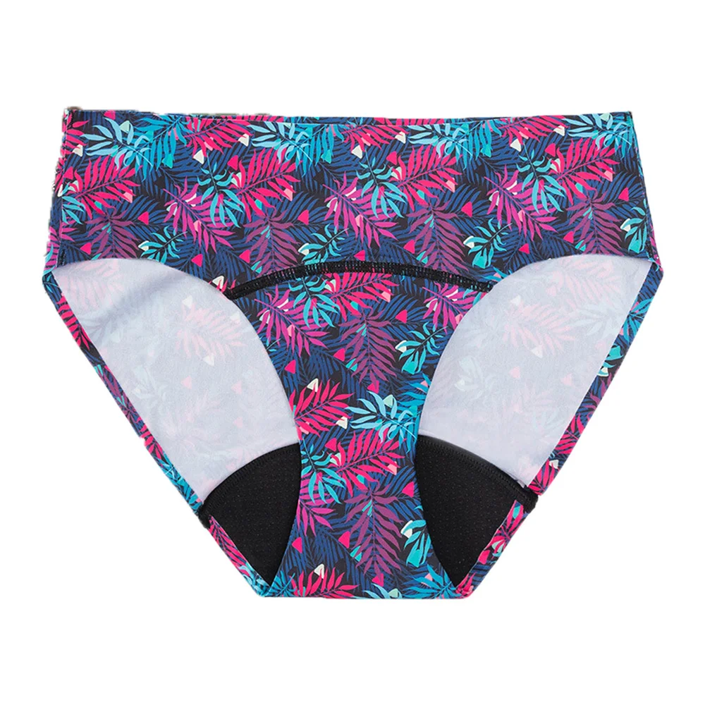 Menstrual SwinBottoms Ice Silk Seamless Period Panties High Absorbent Waterproof Swinsuit Leakproof BIKINI Women Beach Underwear 3