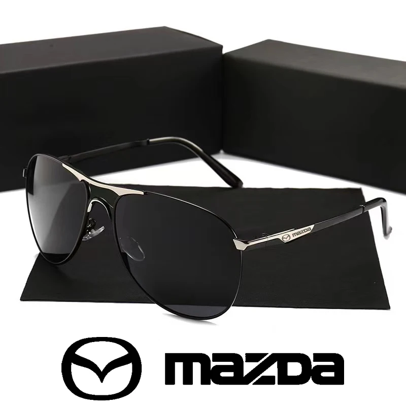 Luxury Pilot Polarized Sunglasses Men Women Driving Fishing Retro Sun Glasses for Mazda 2 3 6 5 Axela Atenza CX 5 CX3 323