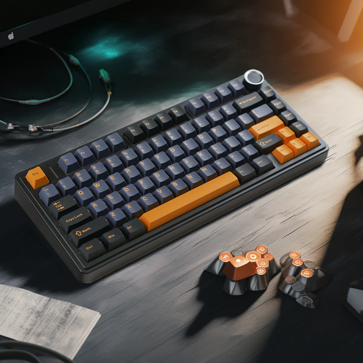 Mathew tech aula f75 mechanical keyboard 80 key with gasket structure