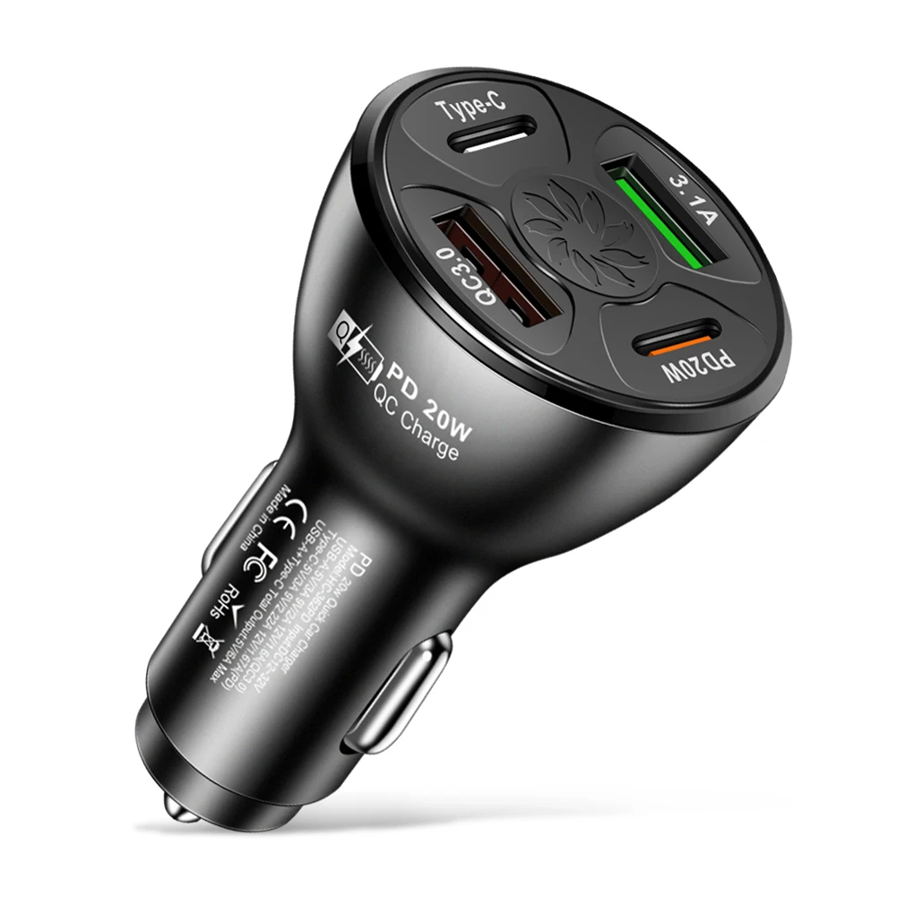 

USB Adapter USB Charger Car Charger For Phone Fast Charge PD Type C USB Adapter Retardant Material For Phone Fast Charge
