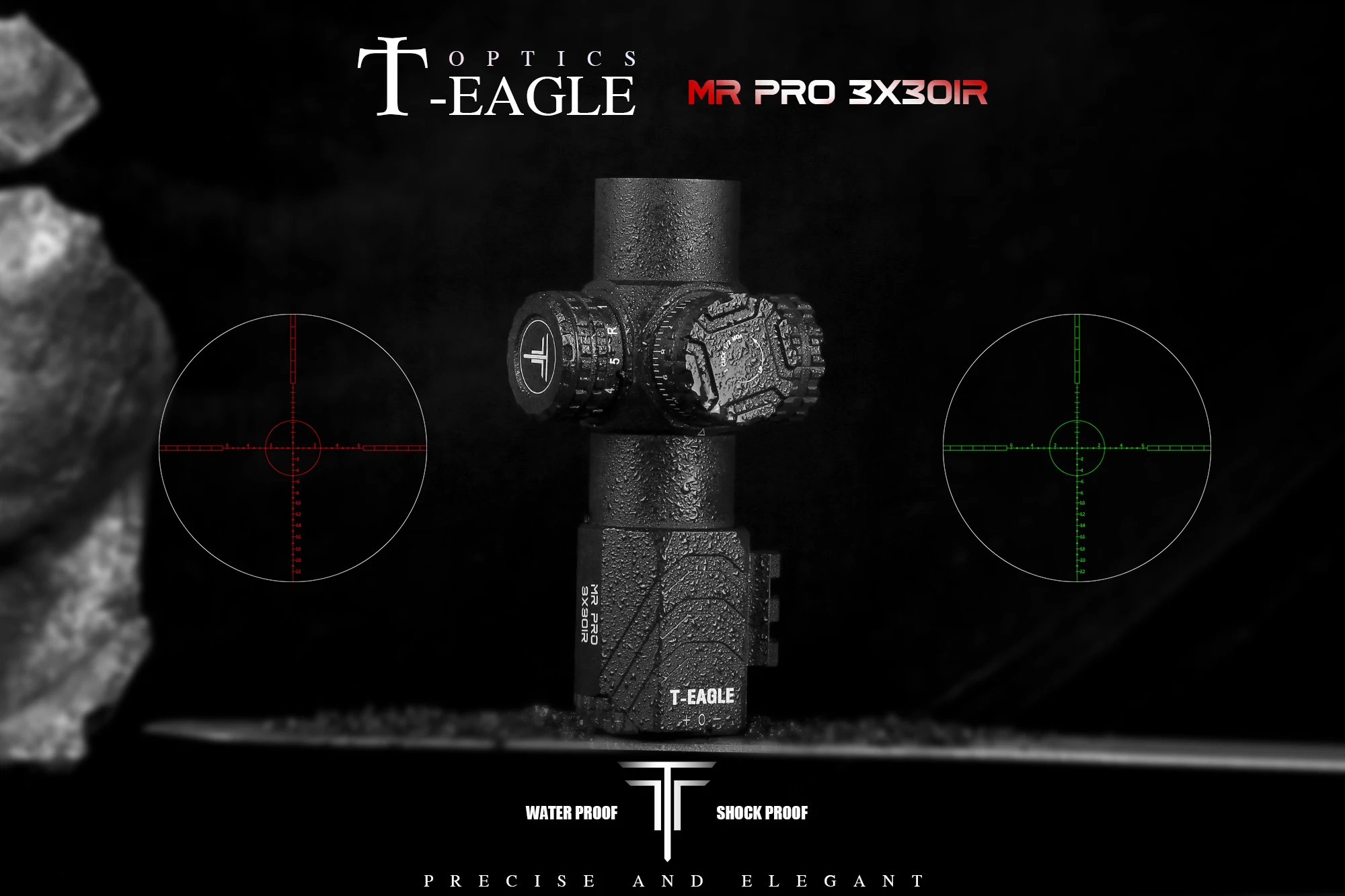 

T-Eagle MR Pro 3x30IR Optical Airsoft Gun Weapons Lunettes 34mm Tube Rifle Scope For Hunting Pistol Sight Airgun Riflescope