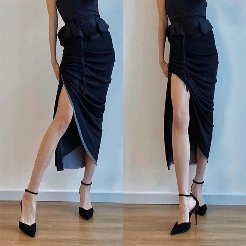 New Black Casual Fashion Pointed Toe Stiletto Solid Color Women's Sandals Sexy Elegant Banquet Comfortable High Heels Pumps 6