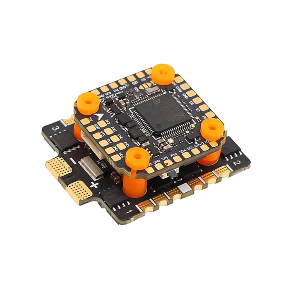 Détail du contrôleur de vol FPV et des ESC 35A-65A sur le Drone F7 Mini