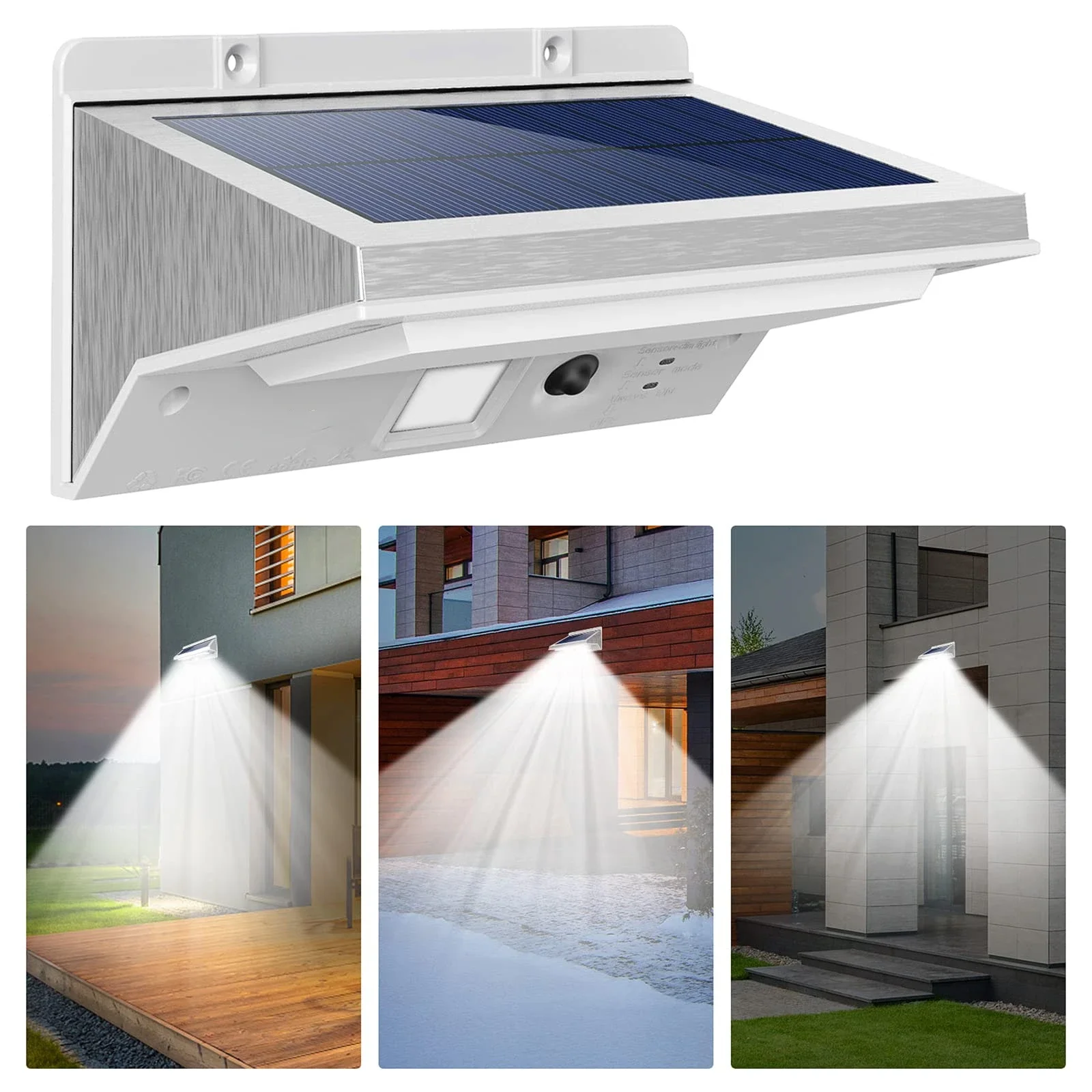 Luci Solari Giardino Esterno Led Sensore Di Movimento Lampada Da Parete Impermeabile Esterno Illuminazione A Energia Solare Jardin Lampe Solaire Exter