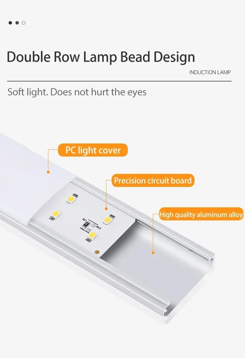 Description Picture 5 of itemNight Light Motion Sensor Light Wireless USB Under Cabinet Light For Cabinet Bedroom Wardrobe Indoor Lighting 3color in One Lamp