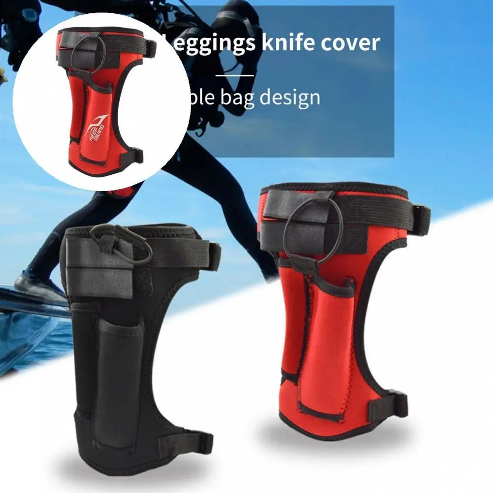 Professional Diving Cutter Cover Double-sided Button Long Service Life Diving Cutter Holder  Professional Leg Cutter Cover