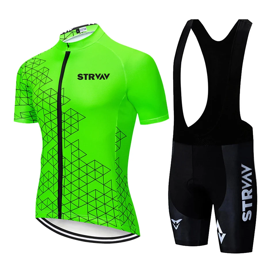 

2022 STRVAV Cycling Jersey Set MTB Uniform Bike Wear Ropa Ciclismo Bicycle Clothes Men Short Cycling Clothing Maillot Culotte