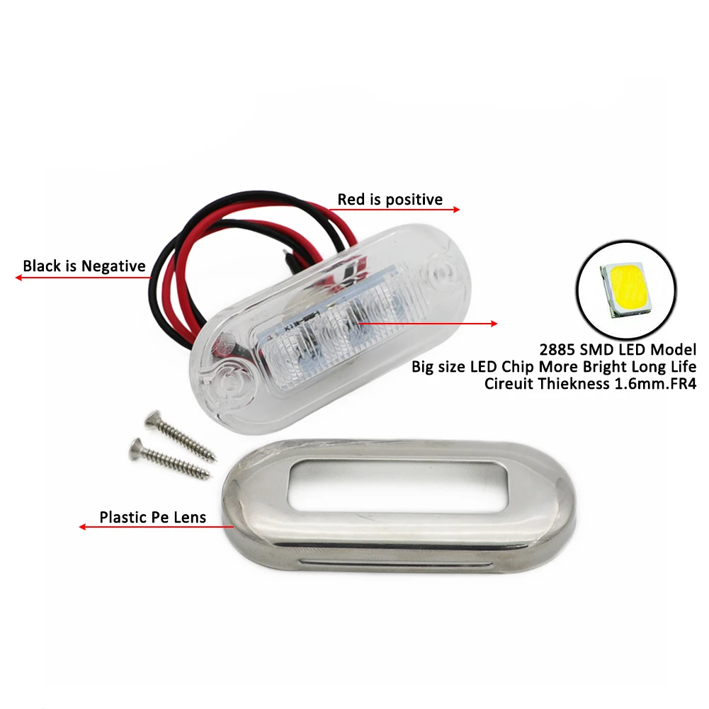 Boat Courtesy Lights 4pcs Marine Boat Lights