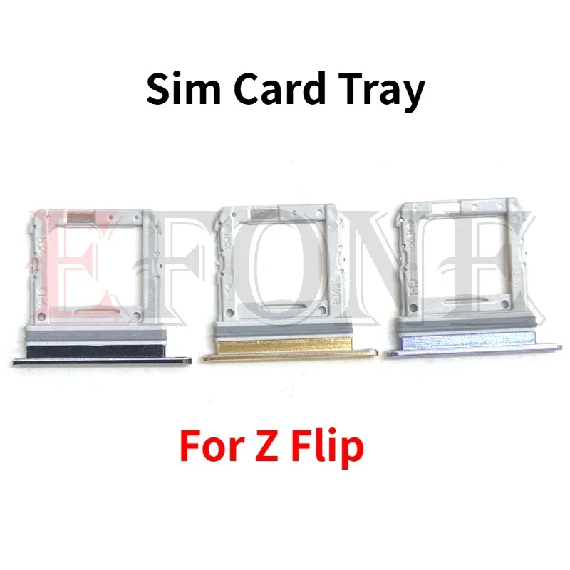 Sim Card Slot Tray Holder Sim Card Reader Socket for Samsung Galaxy Z Flip 6 Flip6 Flip2 Flip3 Flip4 Flip5 sim card reader
