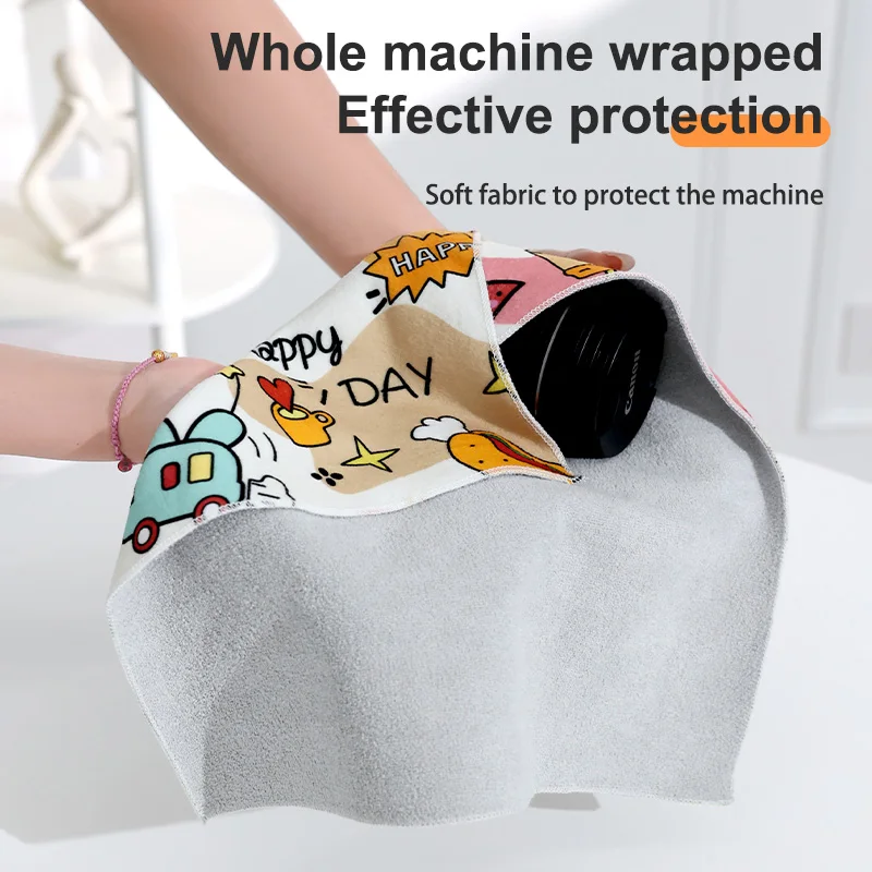 Magic Cleaning Cloth Self-adhesive Makeup Bag Camera Lens Wrapping Cloth Glass Cloth Car Window Mirror Cleaning Cloth Traceless 4