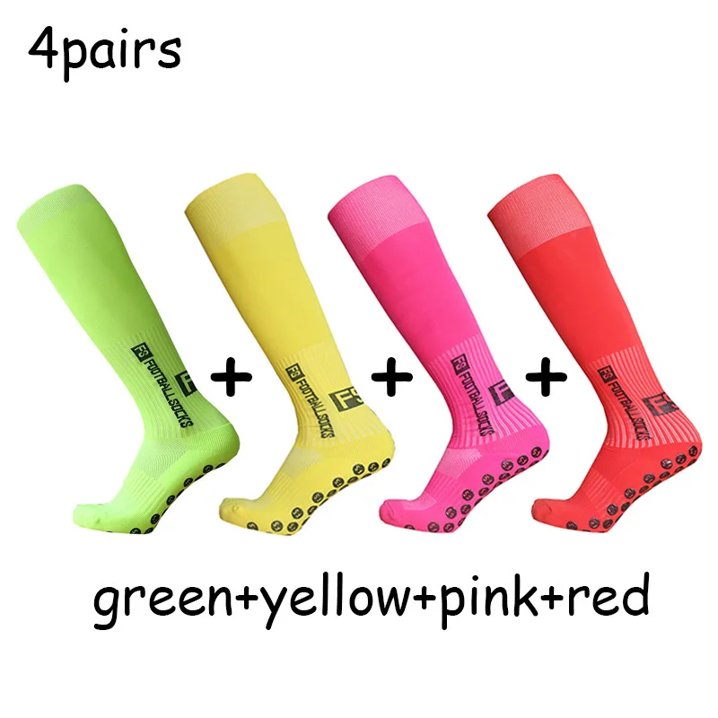 Long FS Football Socks Non-slip Silicone Sole Compression and Breathable Professional Football Socks