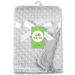 Personalized Baby Name Custom Blanket - Soft Swaddle for Newborns and Toddlers (Grey)