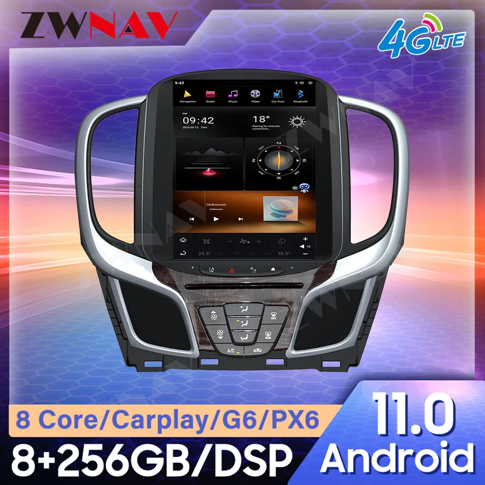 

Tesla Style Car Radio Android 11 For Buick Lacrosse 2015 Multimedia Player GPS Navigation DSP Auto Stereo Head Unit PX6