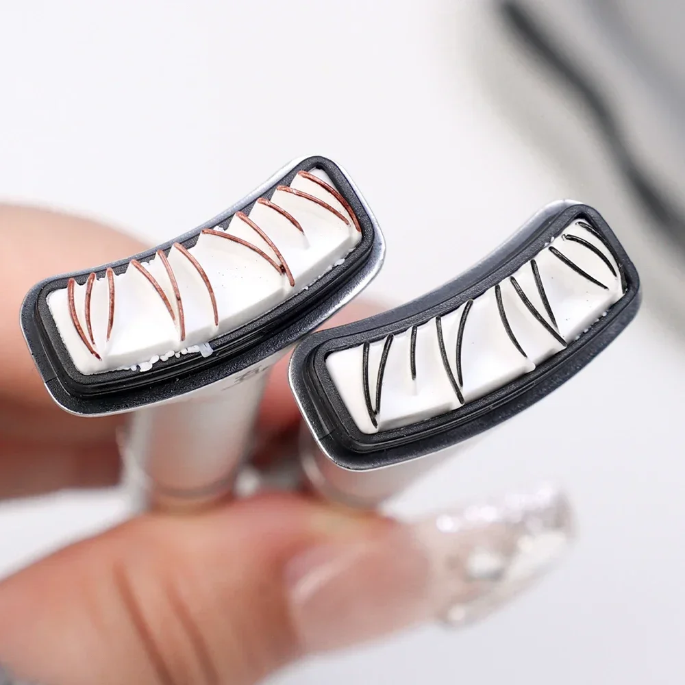 2 in 1 Lower Eyelash Stamps Eyeliner Set DIY Lower Lashes Extension Reusable Eyelash Template Natural Eye Makeup Applicator Tool makeup tools eyeliner stencil tool eye makeup tools