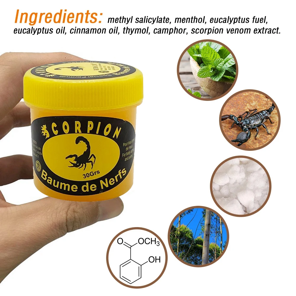 Pain Relief Cream Pain Relief Plaster Grass Balm 1/5pcs Scorpion ointment for treating joint pain knees waist back and spine relieving soreness and recovering from pain