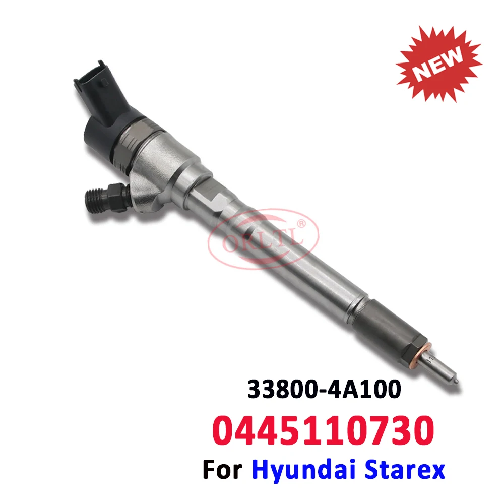 

ORLTL 0445110730 Common Rail Injector Nozzle 0 445 110 730 Diesel Injector 33800-4A100 For Hyundai Starex and Kia Sorento