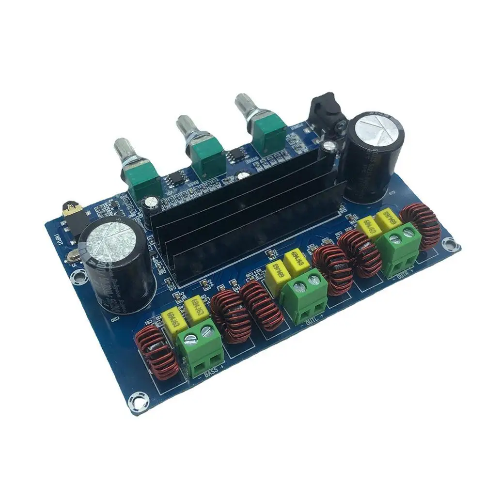

2*50 Вт + 100 Вт Bluetooth 5,0 Dual TPA3116D2 Плата усилителя мощности сабвуфера 2,1 каналов TPA3116 аудио стерео эквалайзер AUX Amp