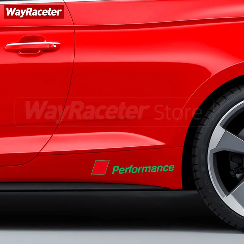 Car Side Skirt Door Racing Sporty Graphic Vinyl Decal Sticker For Audi A4  A3 A5