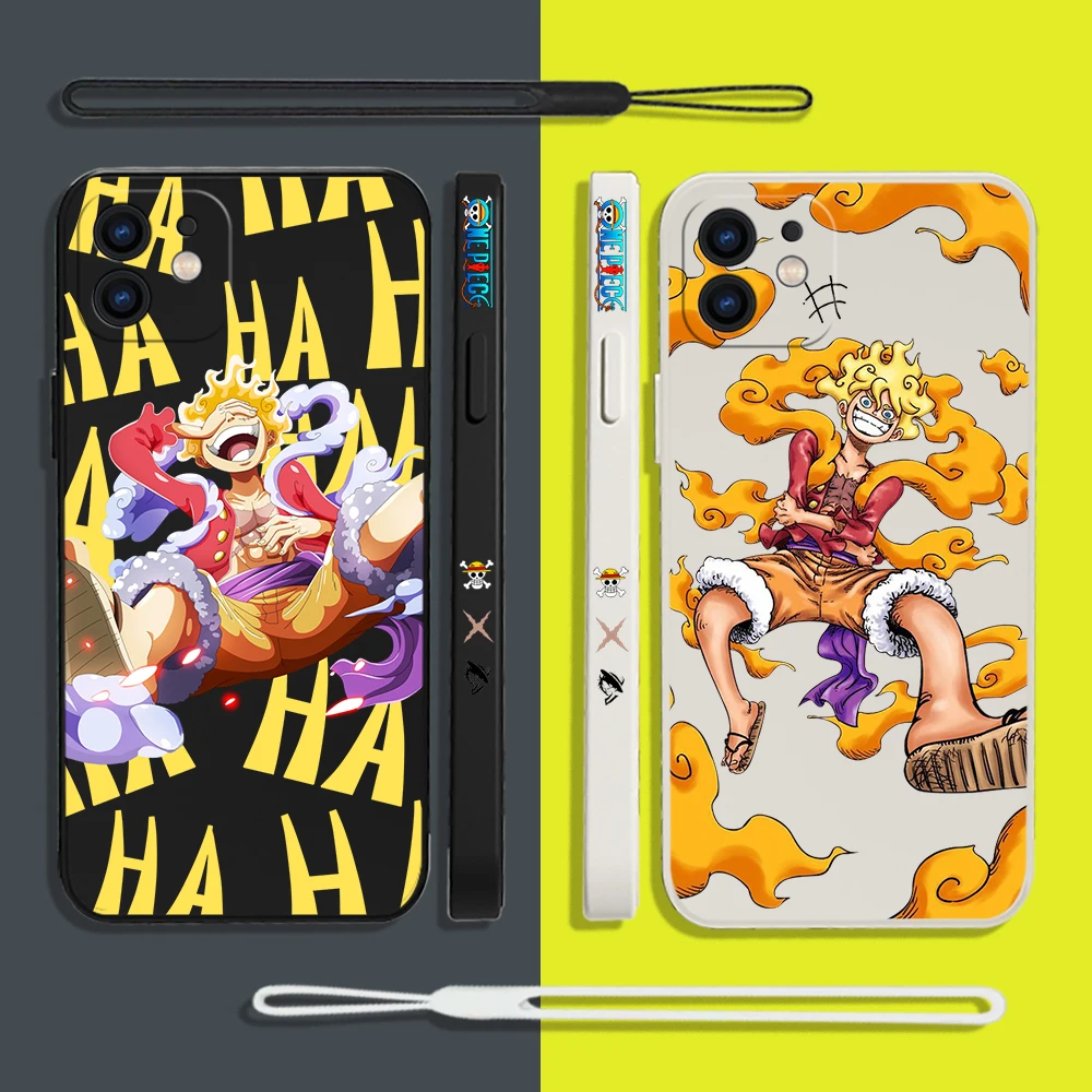 One Pieces Gear 5 Luffys Phone Case For iPhone 14 13 12 11 Pro Max Mini