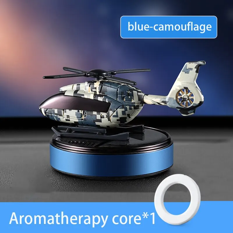 Car Air Freshener Solar Helicopter Interior Accessories Decoration Propeller Rotating Auto Flavoring Perfume Diffuser Supplies