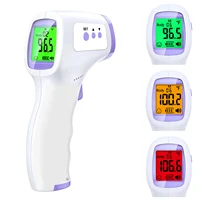 Thermomètre infrarouge numérique front corps thermomètres de fièvre sans contact ou oxymètre de pouls de doigt portable médical oxygène sanguin 3