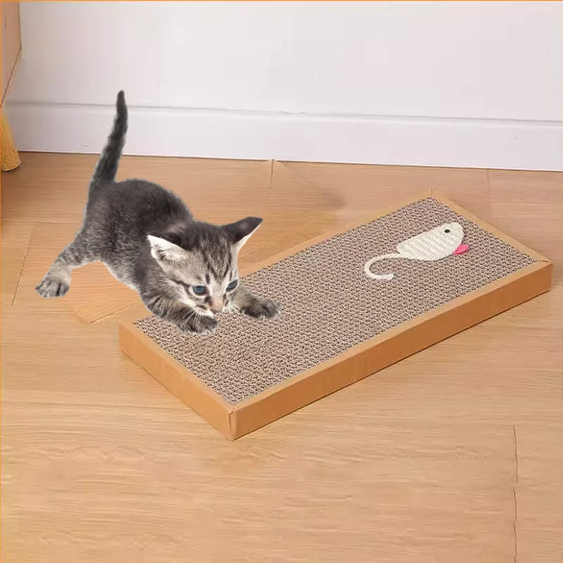 3 pieces Replaceable Cat Scratching Board Indoor Cat Scratching Board Post Toy Sisal Mouse