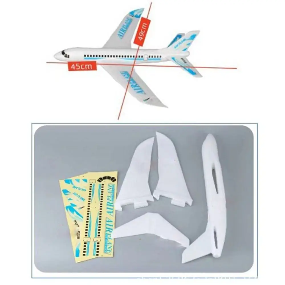 New 49*45cm Foam Glider Airplane Large 2 Colors Outdoor Toy Flying Toy Outdoor Hand Throwing Toys 5