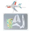 New 49*45cm Foam Glider Airplane Large 2 Colors Outdoor Toy Flying Toy Outdoor Hand Throwing Toys 5