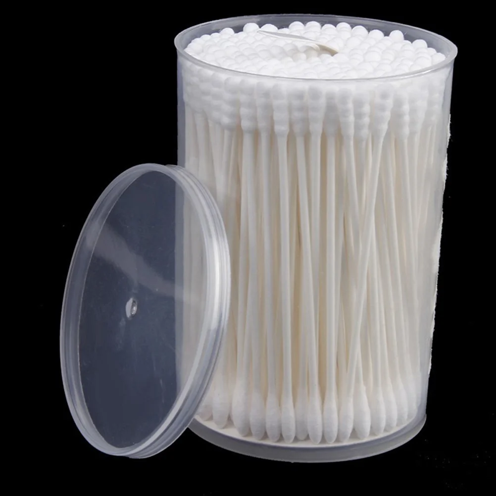 

3 Boxes Double-headed Cotton Swabs Earpick Cotton White Swabs for baby Use