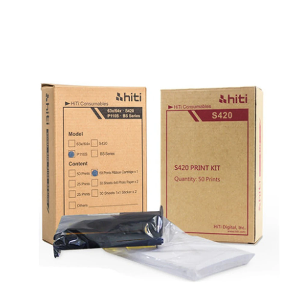 Papel Fotográfico para Hiti Papel de Impressão 50 Impressões 50 Folhas Imagem para Hiti s 420 P3411 P3410 1pc Novo
