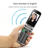 Artfone CF241A Flip Big Button Senior Mobile Phone For Elderly Unlocked Celulares Duall Sim Wireless FM SOS Bluetooth GSM 2G 4