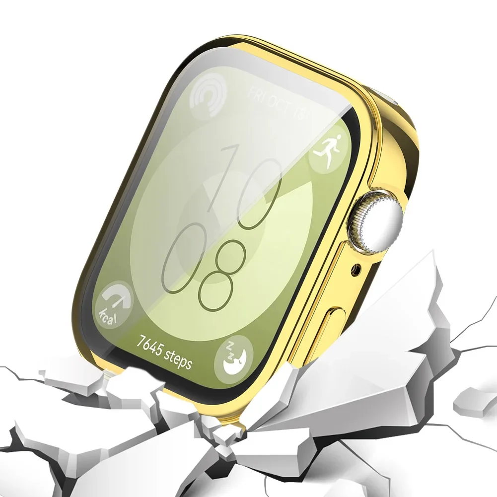 TPU Case Soft All-Around Coverage Screen Protector Full Bumper Protective Cover Smart Watch Case for Huawei Watch Fit 3