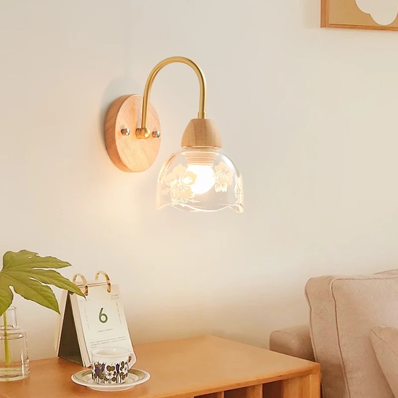 Modern minimalist wall lamp Nordic creative background light engineering decoration restaurant living room long pole wall lamps