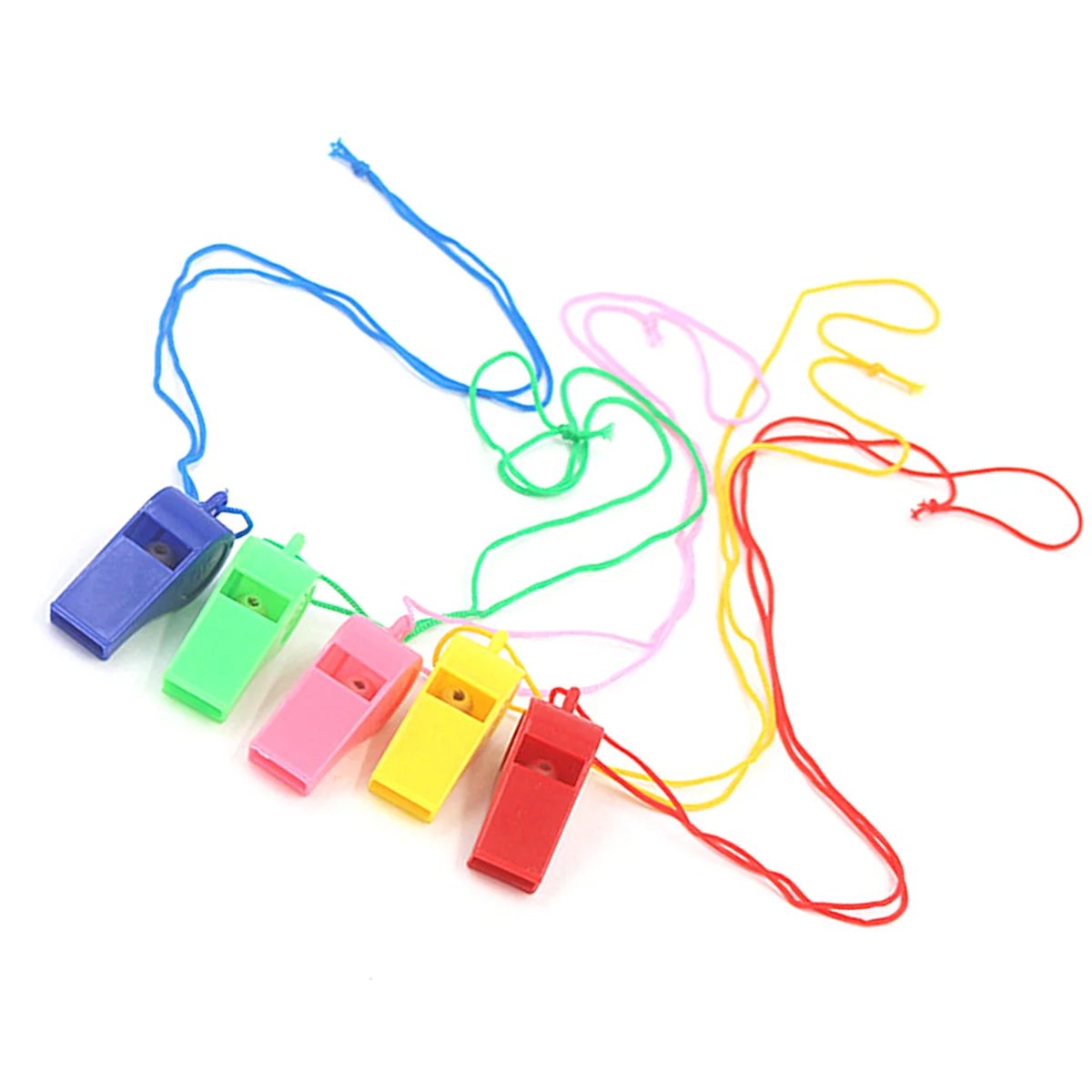 

50Pcs Plastic Whistle Referee Training Whistle Kids Children Gift Party Favor Mixed Color